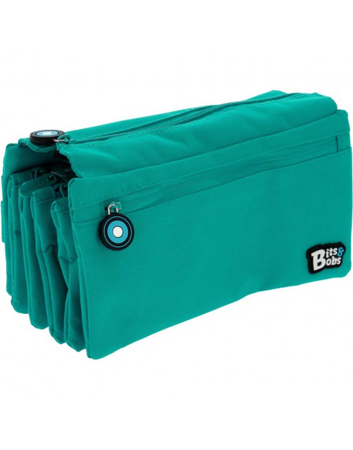 GRAFOPLAS BITS PORTATODO CUADRUPLE, TAPA Y BOLSILLO 23 X 12 X 12 CM COLOR TURQUESA 37543336
