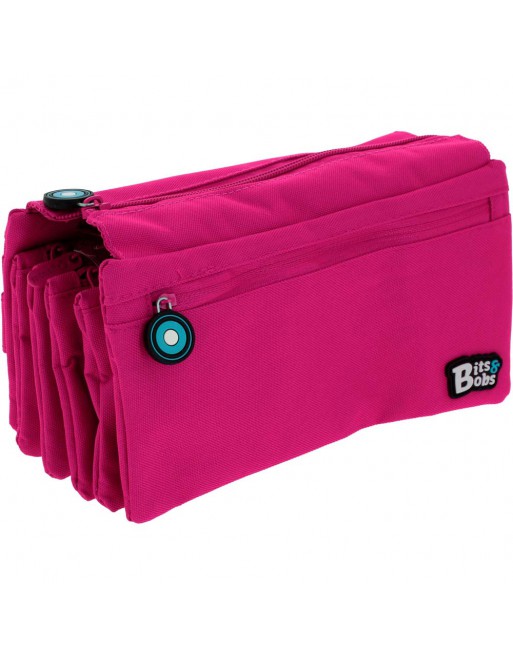 GRAFOPLAS BITS PORTATODO CUADRUPLE, TAPA Y BOLSILLO 23 X 12 X 12 CM COLOR MAGENTA 37543358