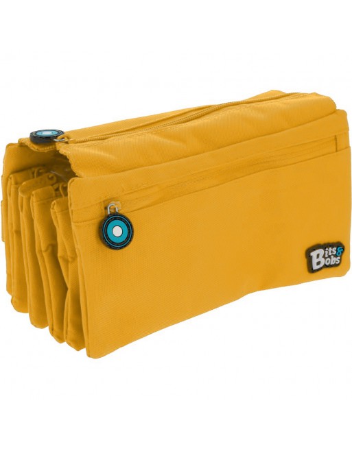 GRAFOPLAS BITS PORTATODO CUADRUPLE, TAPA Y BOLSILLO 23 X 12 X 12 CM COLOR AMARILLO SOL 37543360