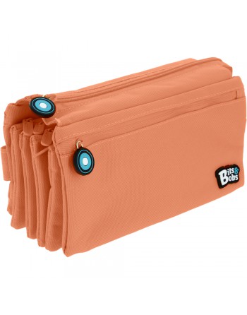 GRAFOPLAS BITS PORTATODO CUADRUPLE, TAPA Y BOLSILLO 23 X 12 X 12 CM COLOR CORAL 37543383