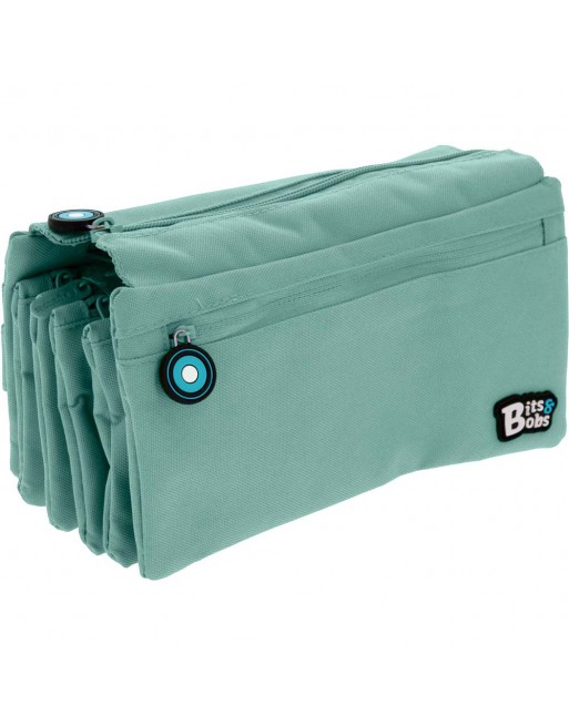 GRAFOPLAS BITS PORTATODO CUADRUPLE, TAPA Y BOLSILLO 23 X 12 X 12 CM COLOR AZUL SOFT 37543391