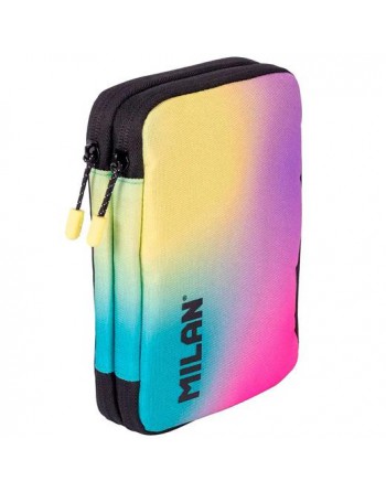 MILAN PLUMIER 2 PISOS CON CONTENIDO COLECCIÓN SUNSET NEGRO 081276SN26K