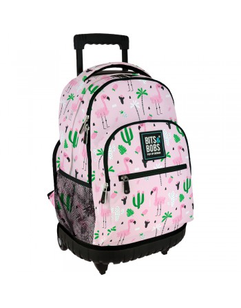 GRAFOPLAS MOCHILA ROLLER TROPICAL GRANDE 3 COMPARTIMENTOS ACOLCHADO PARA PORTATIL BASE CON GOMA 33X46X22,5 CM 37502636