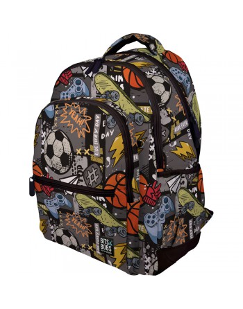 GRAFOPLAS MOCHILA RUBBER FREE SPORT GRANDE 3 COMPARTIMENTOS ACOLCHADO PARA PORTATIL BASE CON GOMA 33X46X22,5 CM - 37500745