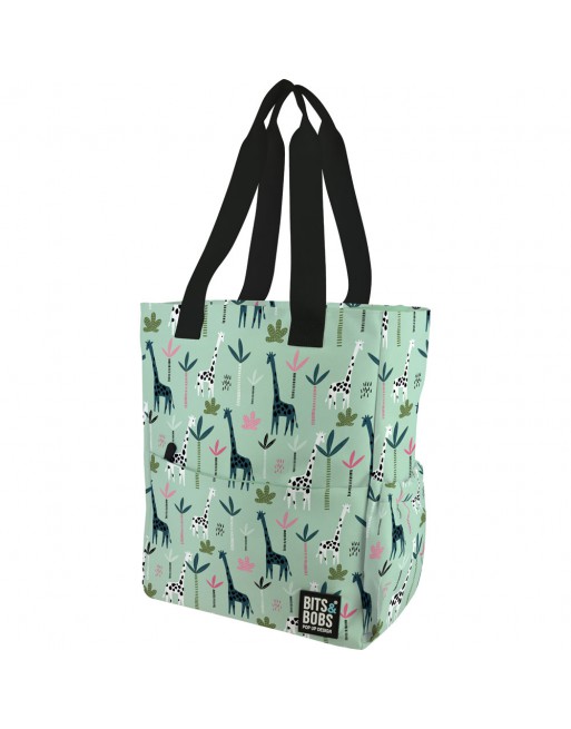 GRAFOPLAS TOTE BAG JUNGLE BITS&BOBS BOLSA MULTIFUNCIONAL CON COMPARTIMENTO ACOLCHADO PARA PC 37,5x31x14 CM 37730013