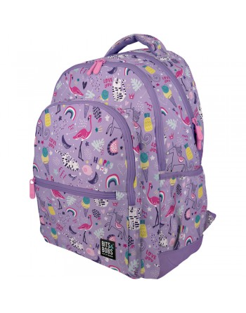 GRAFOPLAS MOCHILA RUBBER HAPPY GRANDE 3 COMPARTIMENTOS ACOLCHADO PARA PORTATIL BASE CON GOMA 33X46X22,5 CM - 37500750