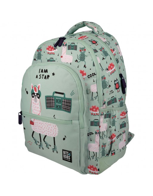 GRAFOPLAS MOCHILA RUBBER PARTY GRANDE 3 COMPARTIMENTOS ACOLCHADO PARA PORTATIL BASE CON GOMA 33X46X22,5 CM - 37500751