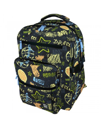 GRAFOPLAS MOCHILA BIGPACK STREETBALL ESCOLAR Y DEPORTIVA ACOLCHADO PARA PC 44X32X24 CM 37501913