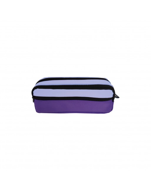 DOHE ESTUCHE PORTATODO CUADRADO DUO MORADO 2 CREMALLERAS - ID 51515