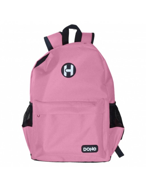 DOHE MOCHILA POLIESTER BASIC ICON ROSA ESPACIO CENTRAL PC/TABLET Y  BOLSILLO ORGANIZADOR - 28X41X12 CM 50878