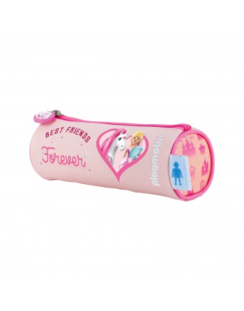 DOHE ESTUCHE PORTATODO PLAYMOBIL PRINCESS REDONDO 1 CREMALLERA - ID 51713
