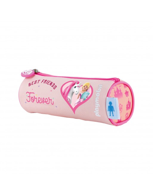 DOHE ESTUCHE PORTATODO PLAYMOBIL PRINCESS REDONDO 1 CREMALLERA - ID 51713