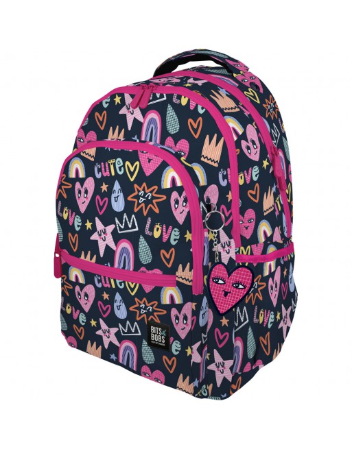 GRAFOPLAS MOCHILA ROOMY 26 CUTE GRANDE 3 COMPARTIMENTOS ACOLCHADO PARA PORTATIL 33x46x22,5 CM - 37502266