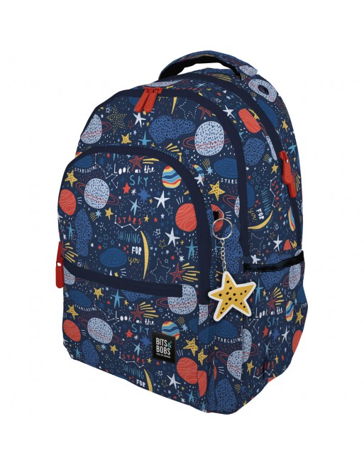 GRAFOPLAS MOCHILA ROOMY 26 PLANETS GRANDE 3 COMPARTIMENTOS ACOLCHADO PARA PORTATIL 33x46x22,5 CM - 37502267