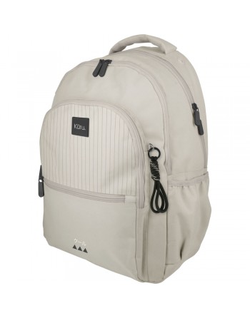 GRAFOPLAS MOCHILA ROOMY 26 KURU4 GRIS GRANDE 3 COMPARTIMENTOS ACOLCHADO PARA PORTATIL 33X46X22,5 CM - 37502268