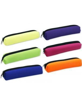 LAGART ESTUCHE CREMALLERA PEQUEÑO REDONDO SURTIDO DE 6 COLORES VIVOS - 329449