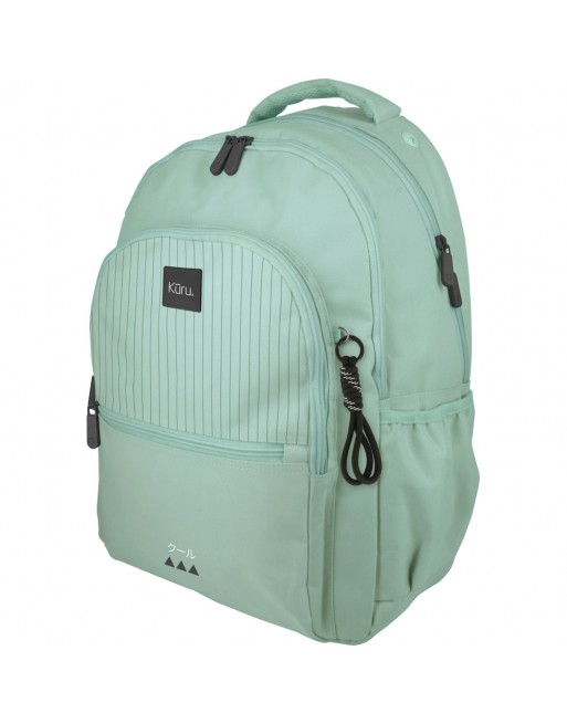 GRAFOPLAS MOCHILA ROOMY 26 KURU4 MINT GRANDE 3 COMPARTIMENTOS ACOLCHADO PARA PORTATIL 33X46X22,5 CM - 37502270