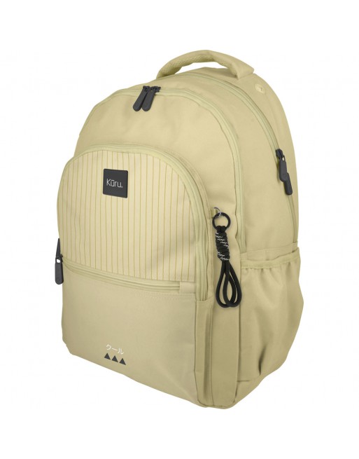 GRAFOPLAS MOCHILA ROOMY 26 KURU4 AMARILLO SOFT GRANDE 3 COMPARTIMENTOS ACOLCHADO PARA PORTATIL 33X46X22,5 CM - 37502272