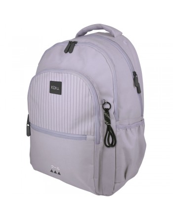 GRAFOPLAS MOCHILA ROOMY 26 KURU4LAVANDA SOFT GRANDE 3 COMPARTIMENTOS ACOLCHADO PARA PORTATIL 33x46x22,5 CM - 37502273