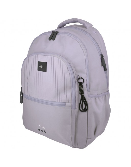 GRAFOPLAS MOCHILA ROOMY 26 KURU4LAVANDA SOFT GRANDE 3 COMPARTIMENTOS ACOLCHADO PARA PORTATIL 33x46x22,5 CM - 37502273