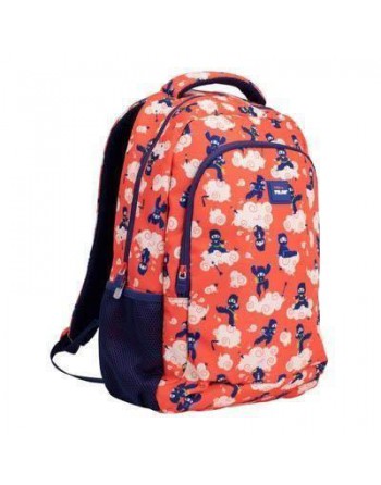 MILAN MOCHILA ESCOLAR EXTRA GRANDE NINJA NARANJA 46X30X17 CM - 624601NJ