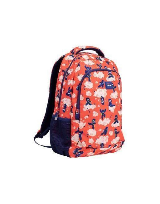 MILAN MOCHILA ESCOLAR EXTRA GRANDE NINJA NARANJA 46X30X17 CM - 624601NJ