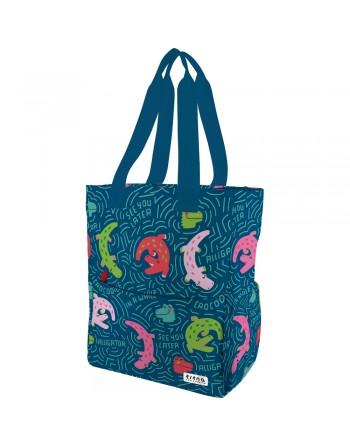 GRAFOPLAS TOTE BAG ALLIGATOS BOLSA MULTIFUNCIONAL CON COMPARTIMENTO ACOLCHADO PARA PC 37,5X31X14 CM 37730023