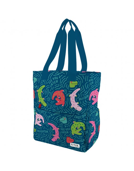 GRAFOPLAS TOTE BAG ALLIGATOS BOLSA MULTIFUNCIONAL CON COMPARTIMENTO ACOLCHADO PARA PC 37,5X31X14 CM 37730023