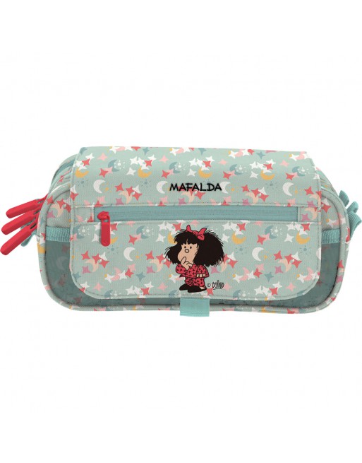 GRAFOPLAS PORTATODO FANTASIA PIJAMA MAFALDA TRIPLE CON BOLSILLO CREMALLERA EN SOLAPA 23x10X10 CM  37547518