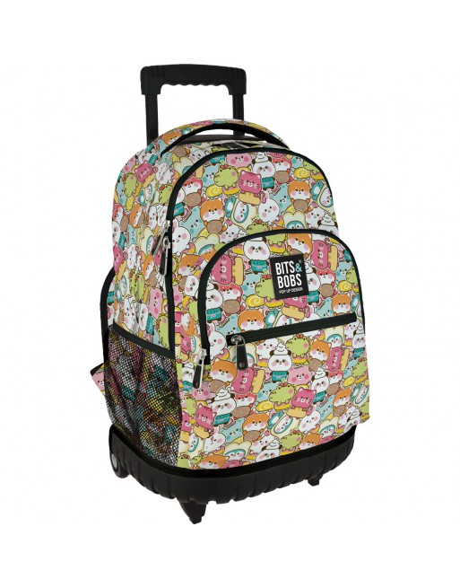 GRAFOPLAS MOCHILA ROLLER KAWAII GRANDE 3 COMPARTIMENTOS ACOLCHADO PARA PORTATIL BASE CON GOMA 33X46X22,5 CM - 37502643