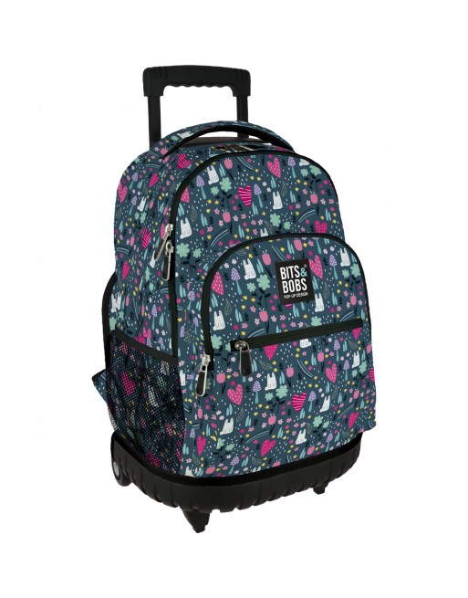 GRAFOPLAS MOCHILA ROLLER 26 PARK GRANDE 3 COMPARTIMENTOS ACOLCHADO PARA PORTATIL BASE CON GOMA 33x46x22,5 CM - 37502644