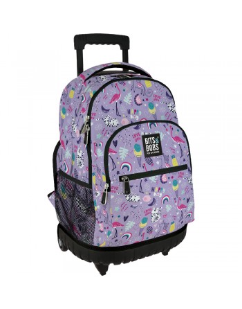 GRAFOPLAS MOCHILA ROLLER 26 HAPPY GRANDE 3 COMPARTIMENTOS ACOLCHADO PARA PORTATIL BASE CON GOMA 33X46X22,5 CM - 37502647