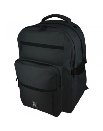 GRAFOPLAS MOCHILA BIGPACK NEGRO GRANDE 3 COMPARTIMENTOS ACOLCHADO PARA PORTATIL BOLSILLOS EXTRA 32 X 46 X 24 CM - 37750710
