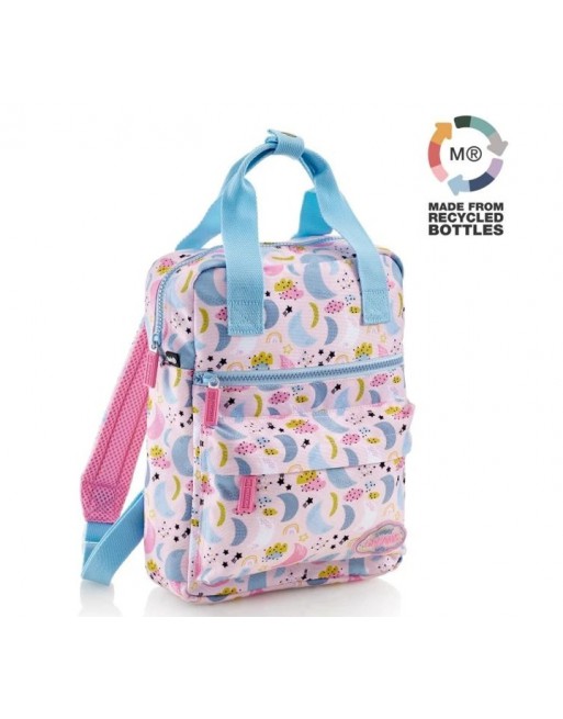 MIQUEL RIUS MOCHILA INFANTIL CUADRADA RECICLADA SWEET DREAMS 3 ESPACIOS CON ASAS Y CORREAS MR16408