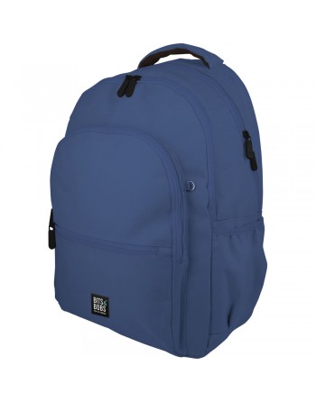 GRAFOPLAS MOCHILA ROOMY LISA AZUL GRANDE 3 COMPARTIMENTOS ACOLCHADO PARA PORTATIL 33X46X22,5 CM - 37750830
