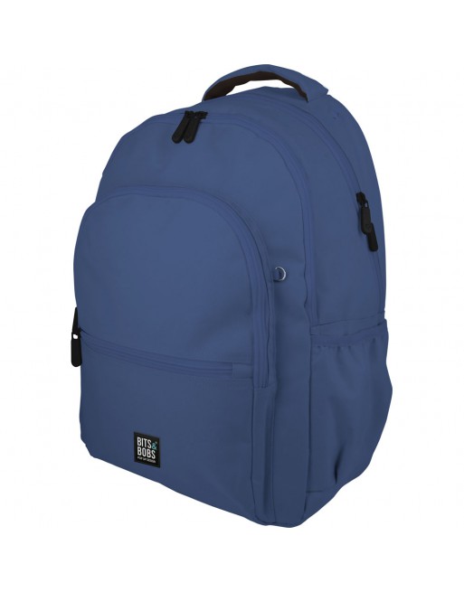 GRAFOPLAS MOCHILA ROOMY LISA AZUL GRANDE 3 COMPARTIMENTOS ACOLCHADO PARA PORTATIL 33x46x22,5 CM - 37750830