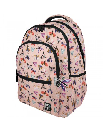 GRAFOPLAS MOCHILA ROOMY BUTTERFLY GRANDE 3 COMPARTIMENTOS ACOLCHADO PARA PORTATIL 33x46x22,5 CM - 37502235