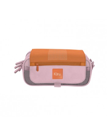GRAFOPLAS PORTATODO FANTASIA KURU NARANJA TRIPLE CON BOLSILLO CREMALLERA EN SOLAPA 23X10X10 CM - 37547042