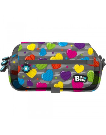 GRAFOPLAS PORTATODO FANTASIA HEART TRIPLE CON BOLSILLO CREMALLERA EN SOLAPA 23X10X10 CM - 37546006
