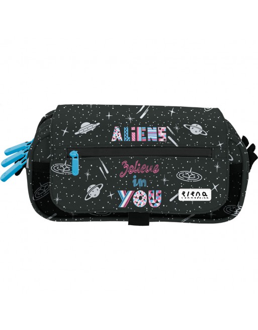 GRAFOPLAS PORTATODO FANTASIA ALIENS CON BOLSILLO CREMALLERA EN SOLAPA 23x10X10 CM - 37547004