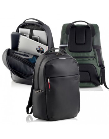 MIQUEL RIUS MOCHILA GRANDE NEGRA BAG TO WORK HIDROFUGA ESPACIO CENTRAL Y 3 BOLSILLOS 380 x 460 x 130 MM 115202304 - MR16980