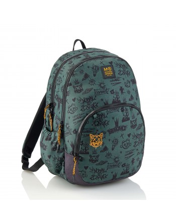 MIQUEL RIUS MOCHILA TRIPLE OSLO RECICLADA NOT BORING VERDE 280 X 165 X 410 MM 27 LITROS - MR19800