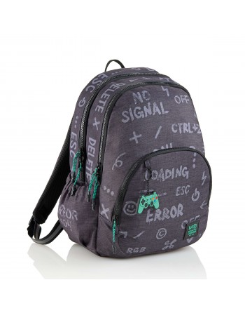 MIQUEL RIUS MOCHILA TRIPLE OSLO RECICLADA GAME OVER 280 X 165 X 410 MM 27 LITROS - MR19858