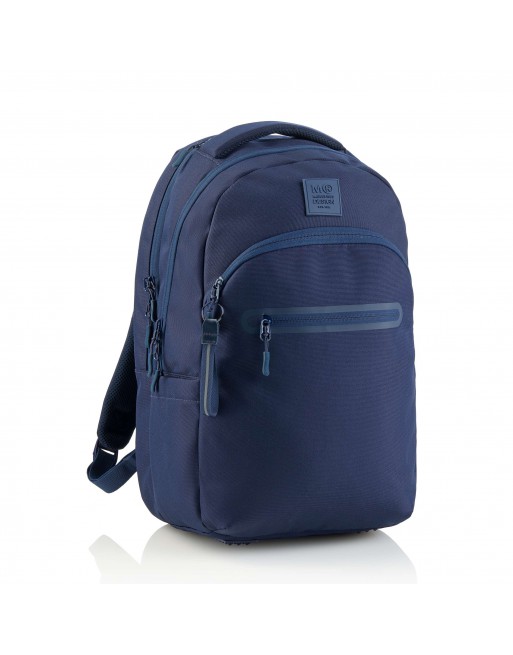 MIQUEL RIUS MOCHILA TRIPLE OSLO RECICLADA RAW MARINO 280 X 165 X 410 MM 27 LITROS - MR19865