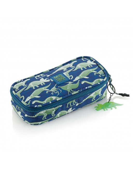 MIQUEL RIUS PORTATODO ESTUCHE ESCOLAR OVALADO RECICLADO FOSSIL GRANDE 100 x 215 x 45 MM - MR19789