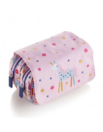 MIQUEL RIUS ESTUCHE PORTATODO DOBLE CON TAPA RECICLADO DINO FUN 2 CREMALLERA 220X130X60 - MR19441