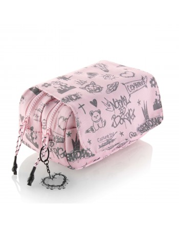 MIQUEL RIUS ESTUCHE PORTATODO DOBLE CON TAPA RECICLADO NOT BORING 2 CREMALLERA 220X130X60 - MR19801