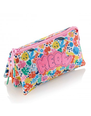 MIQUEL RIUS ESTUCHE PORTATODO TRIPLE ESTRECHO RECICLADO MATISSE CAT 1 CREMALLERA 22X15X2 MM - MR19775