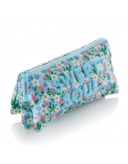 MIQUEL RIUS ESTUCHE PORTATODO TRIPLE ESTRECHO RECICLADO SWEET SOUL 1 CREMALLERA 22X15X2 MM - MR19795