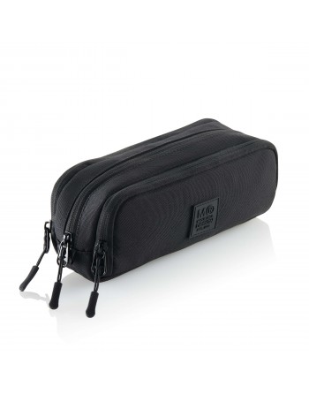 MIQUEL RIUS ESTUCHE PORTATODO TRIPLE RECTANGULAR RAW NEGRE 3 CREMALLERAS 50 X 210 X 80 MM - MR19871